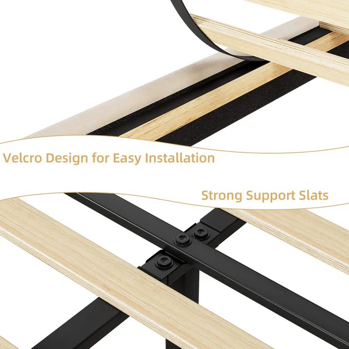 Bed Frame with Adjustable Headboard King - Image 2
