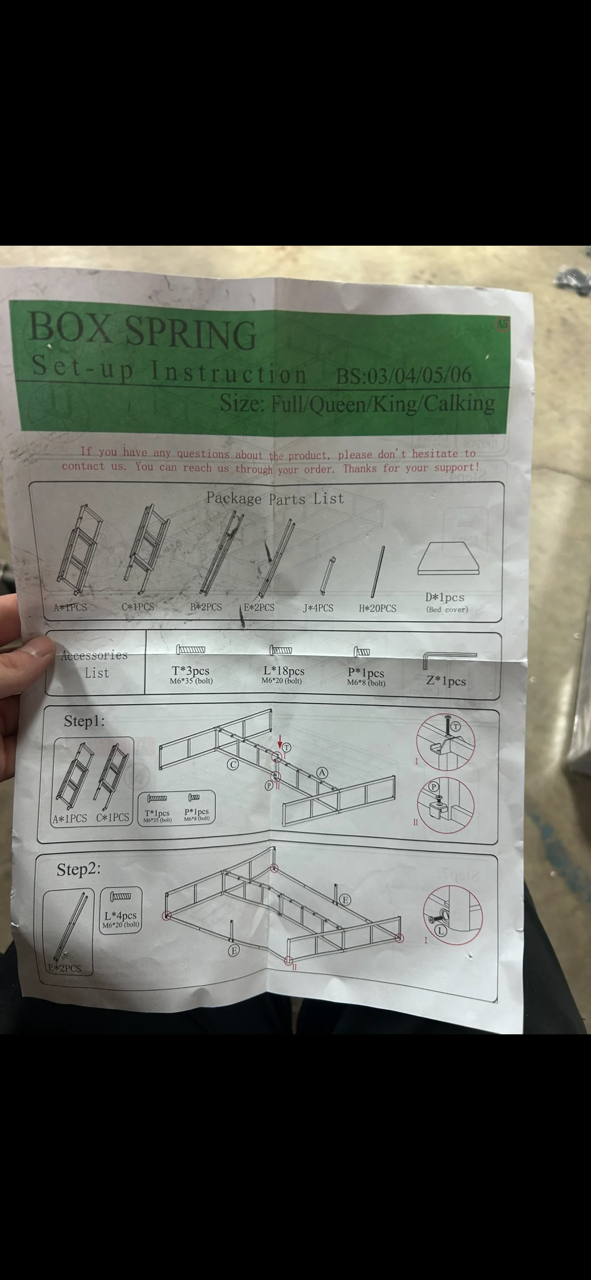 King Box Spring Bed Base - Image 7