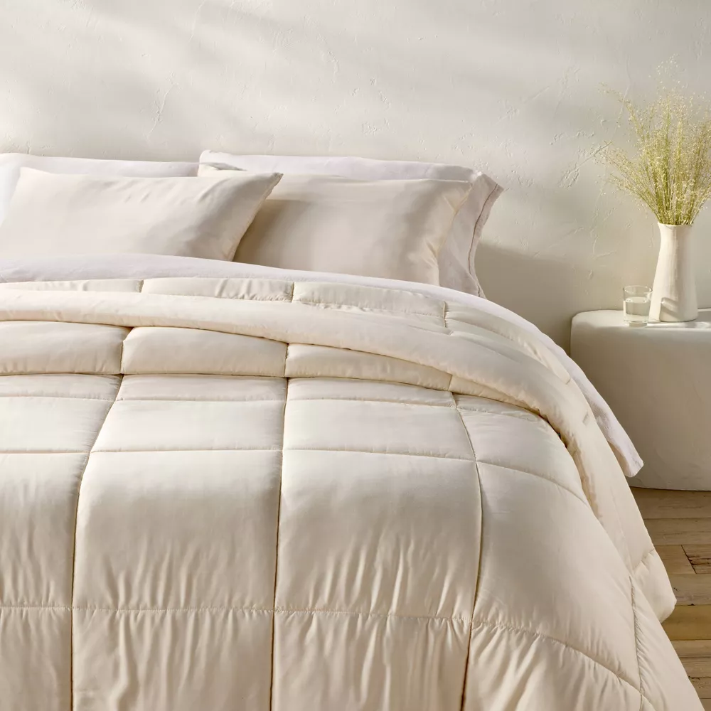 King/California King Rayon from Bamboo Comforter Set Natural