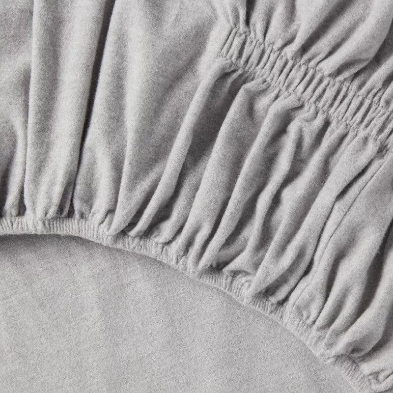 King Christmas Ultra Soft Flannel Sheet Set Eco Melange Gray - Image 2