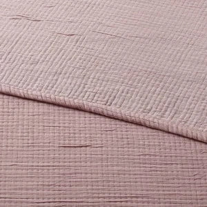King Double Cloth Quilt Mauve - Image 3
