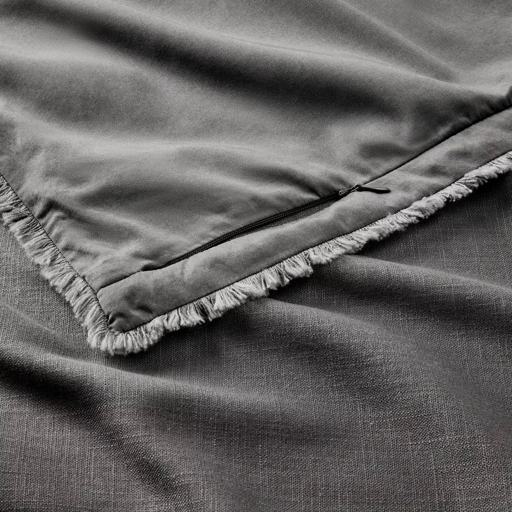 King Heavyweight Linen Blend Comforter King Set - Image 5