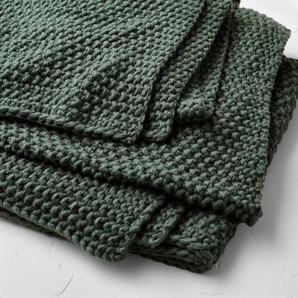Knit Blanket Dark Teal King - Image 3