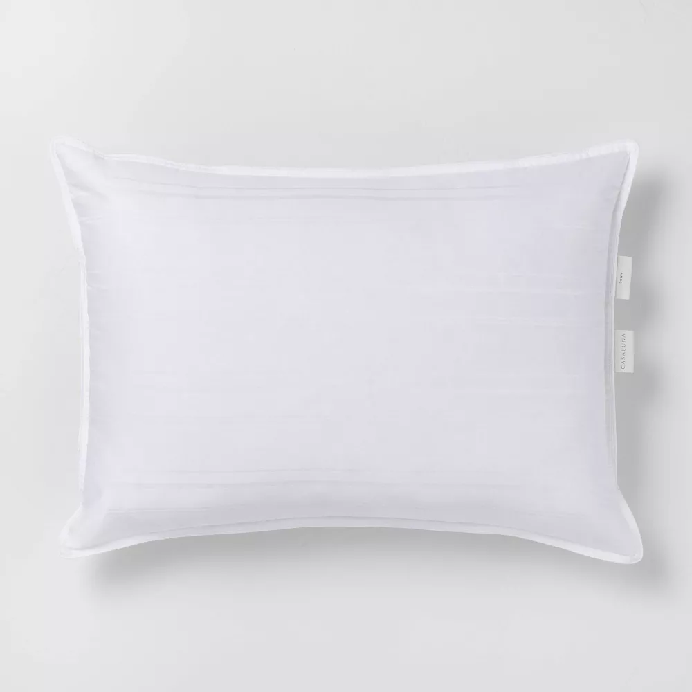 King Machine Washable Firm Down Bed Pillow