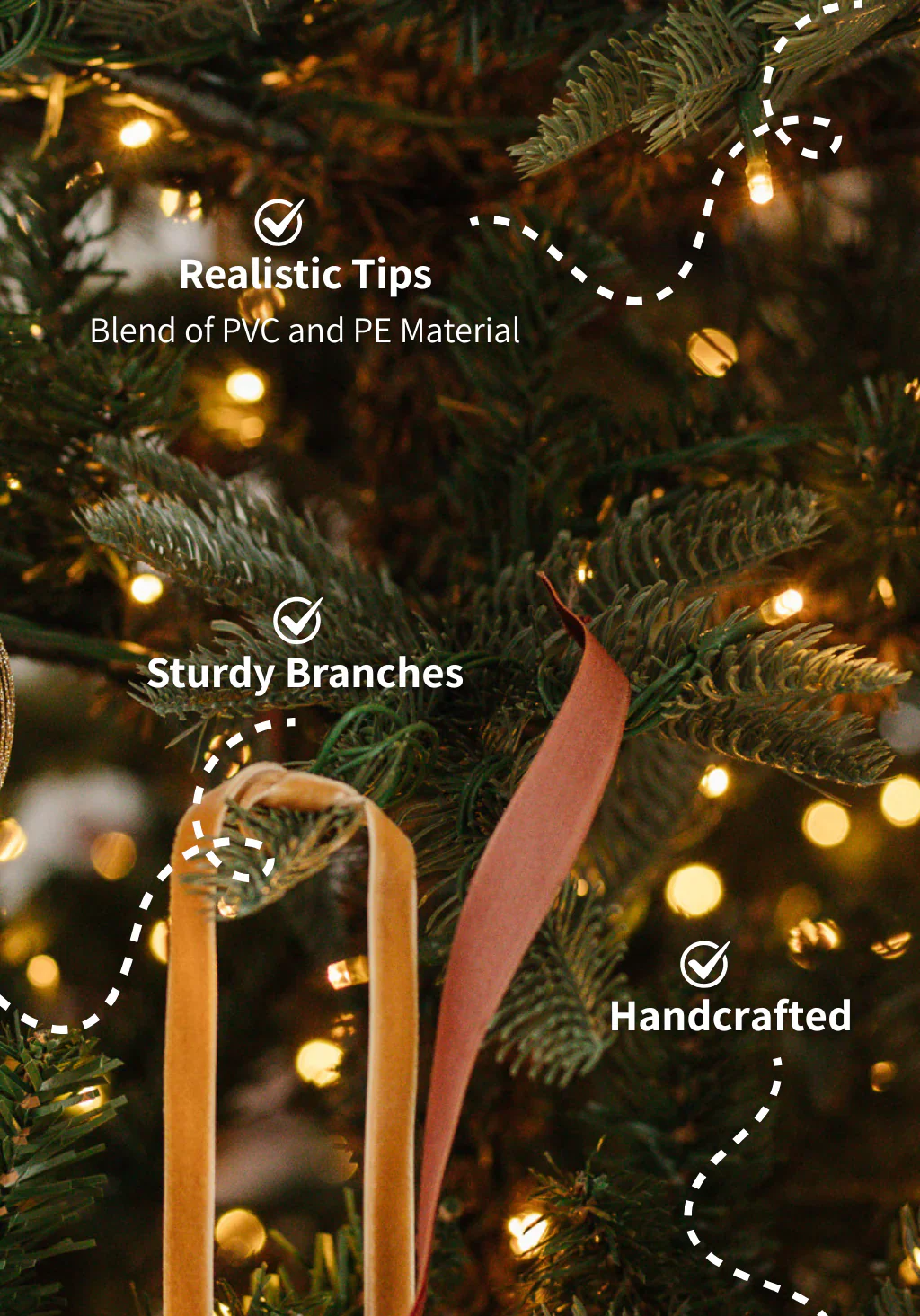 King Noble Fir Artificial Christmas Tree Unlit - Image 4