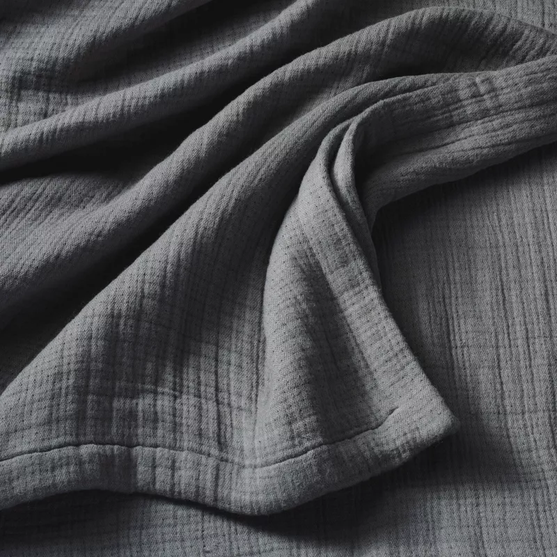 King Rayon from Bamboo Matelasse Blanket Dark Gray - Image 3