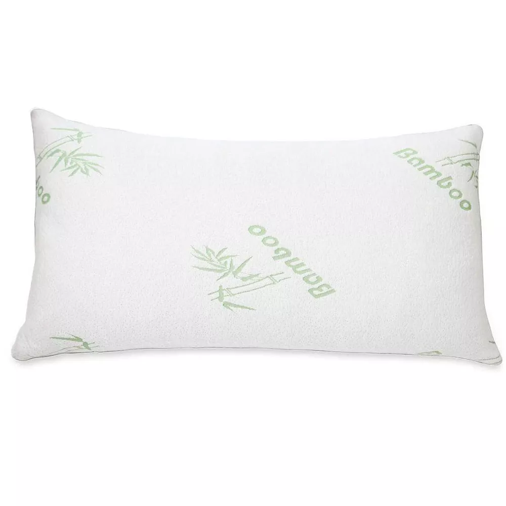 Soft Plush Bamboo Memory Foam Support Pillow King