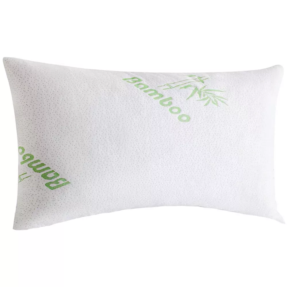 Soft Plush Bamboo Memory Foam Support Pillow King - Image 3