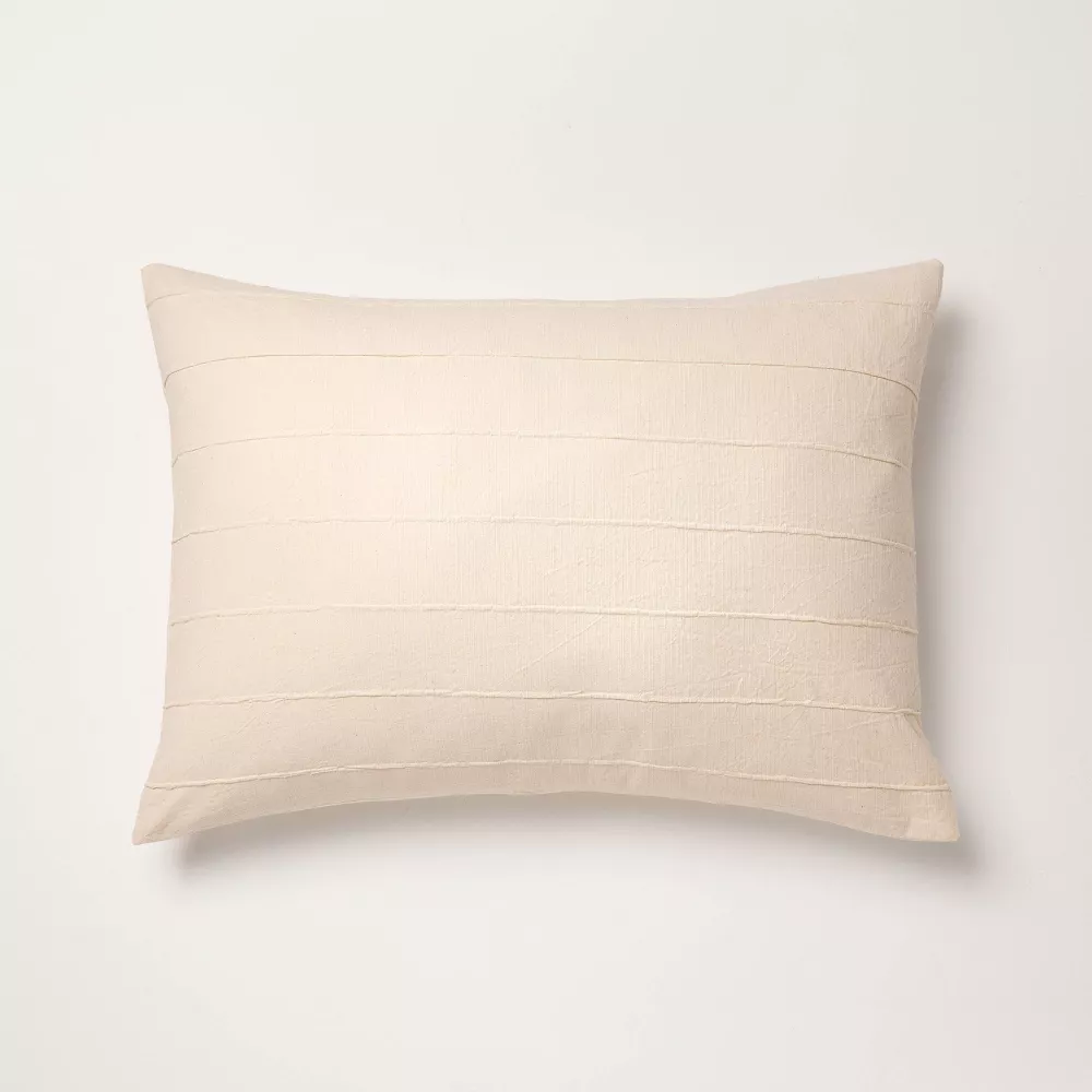 King Stitch Stripe Comforter Set Tan - Image 4