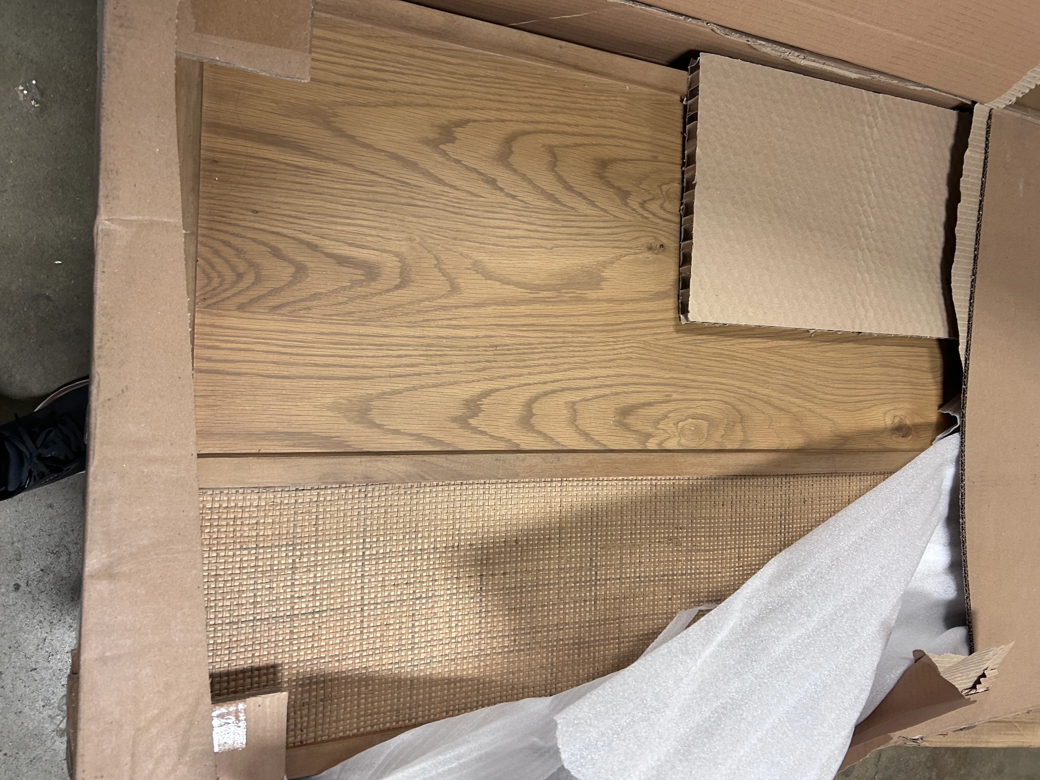King Wood & Cane Transitional Headboard - Image 3