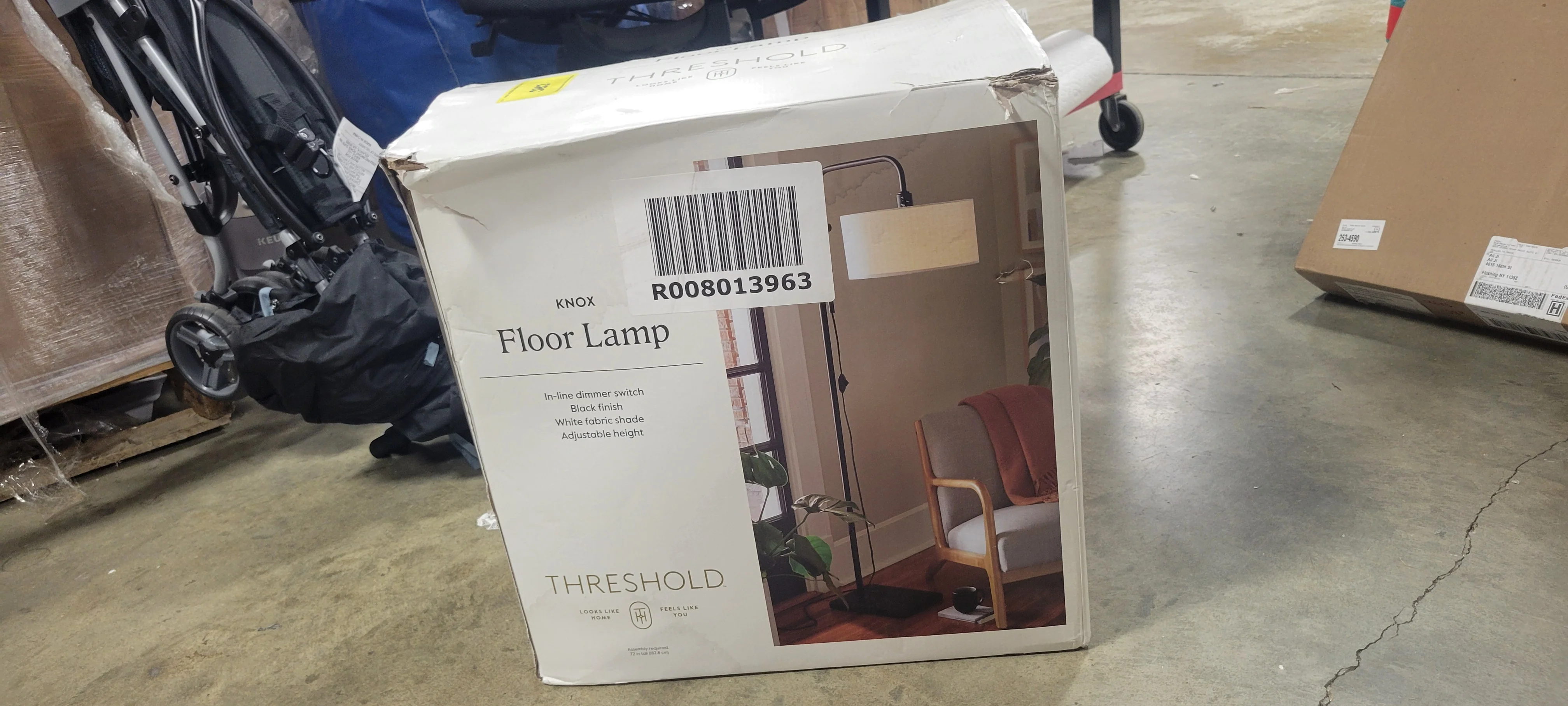 Knox Floor Lamp Modern Black Standing Lamp with Dimmer Switch - Image 7