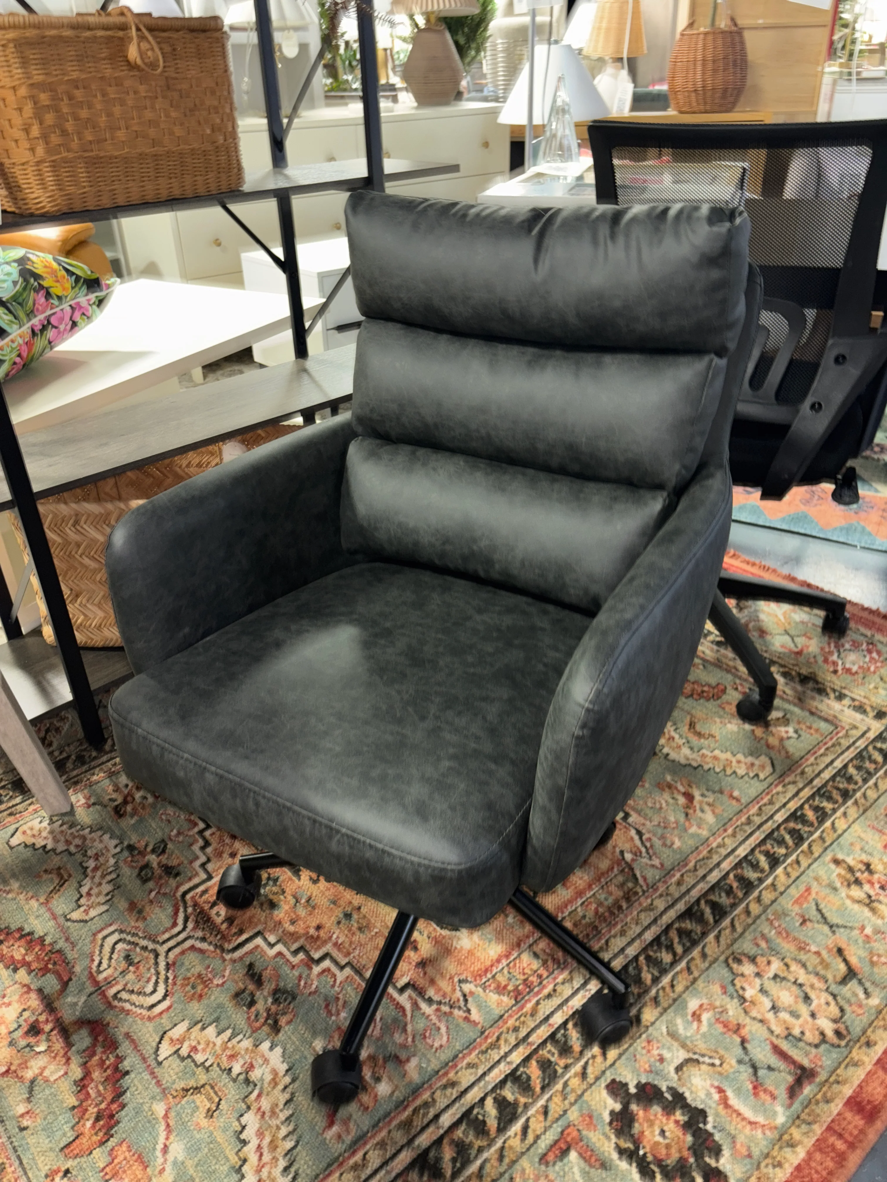 Kopko Swivel Faux Leather Task Chair SHOWROOM ITEM - Image 2