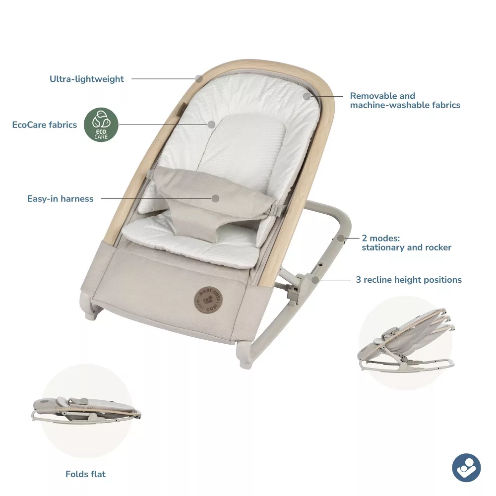 Kori 2-in-1 Baby Rocker - Classic Oat - Image 5