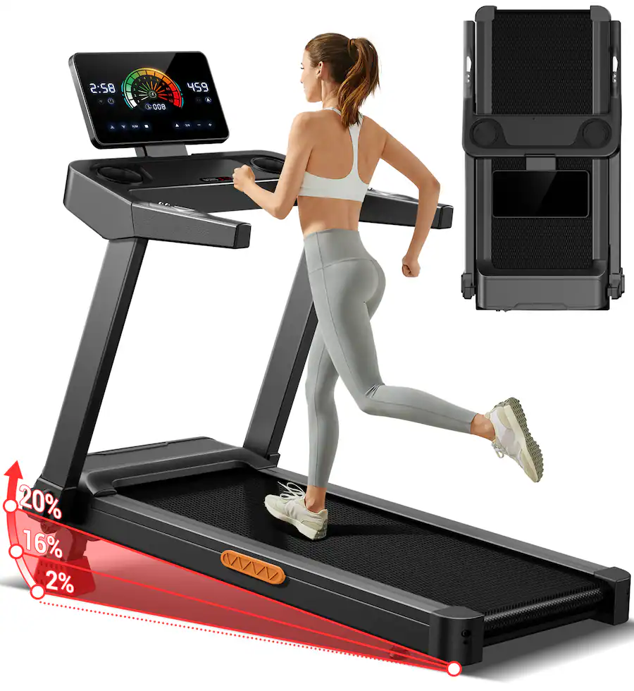 Manual Incline Treadmill for Home