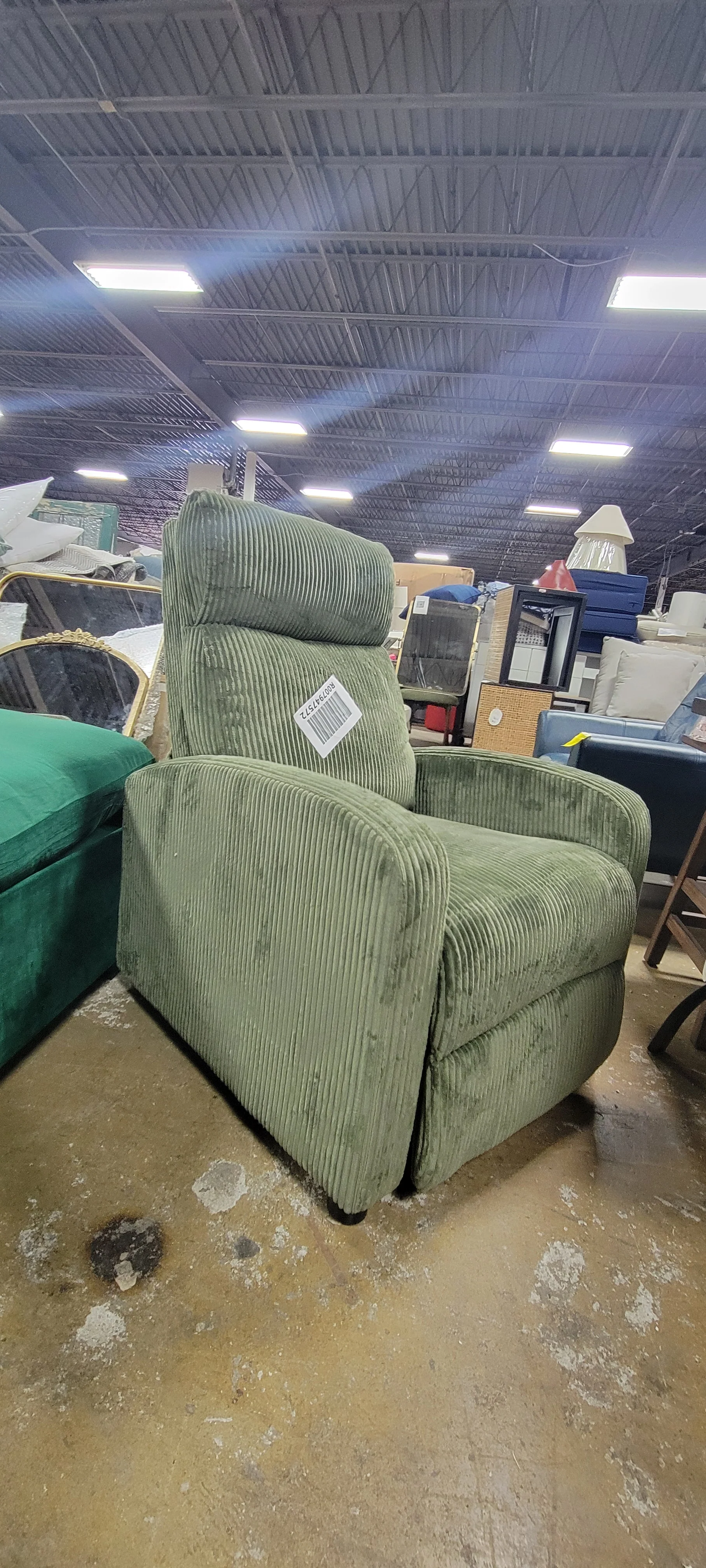 LACOO Corduroy Recliner Chair Padded Club Chair - SHOWROOM ITEM - Image 3