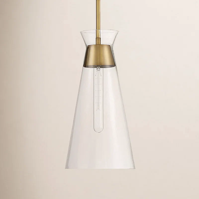 Lakewood 1-Light Pendant in Brass