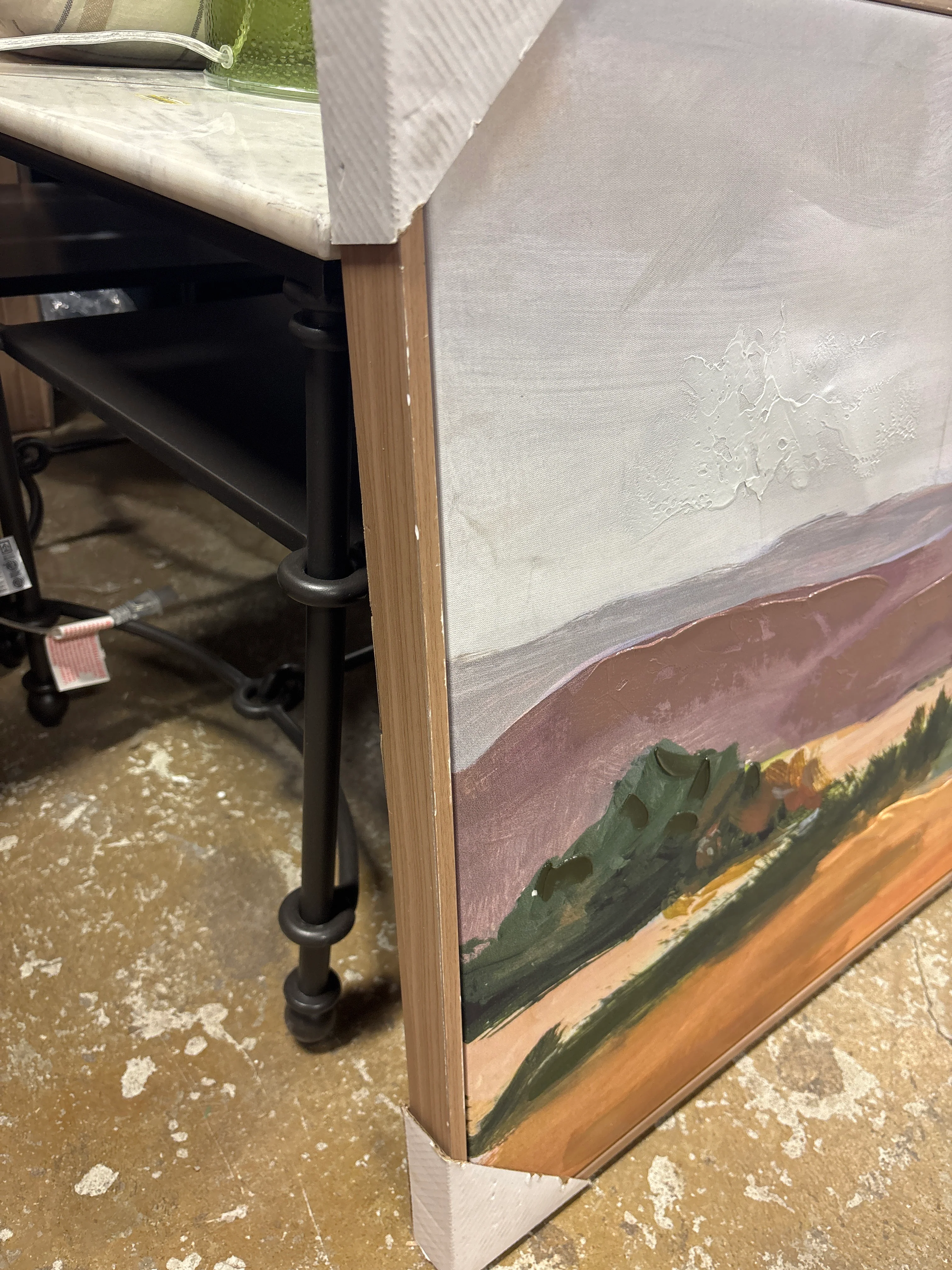 30 x 24 Landscape Framed Canvas Natural SHOWROOM ITEM - Image 3