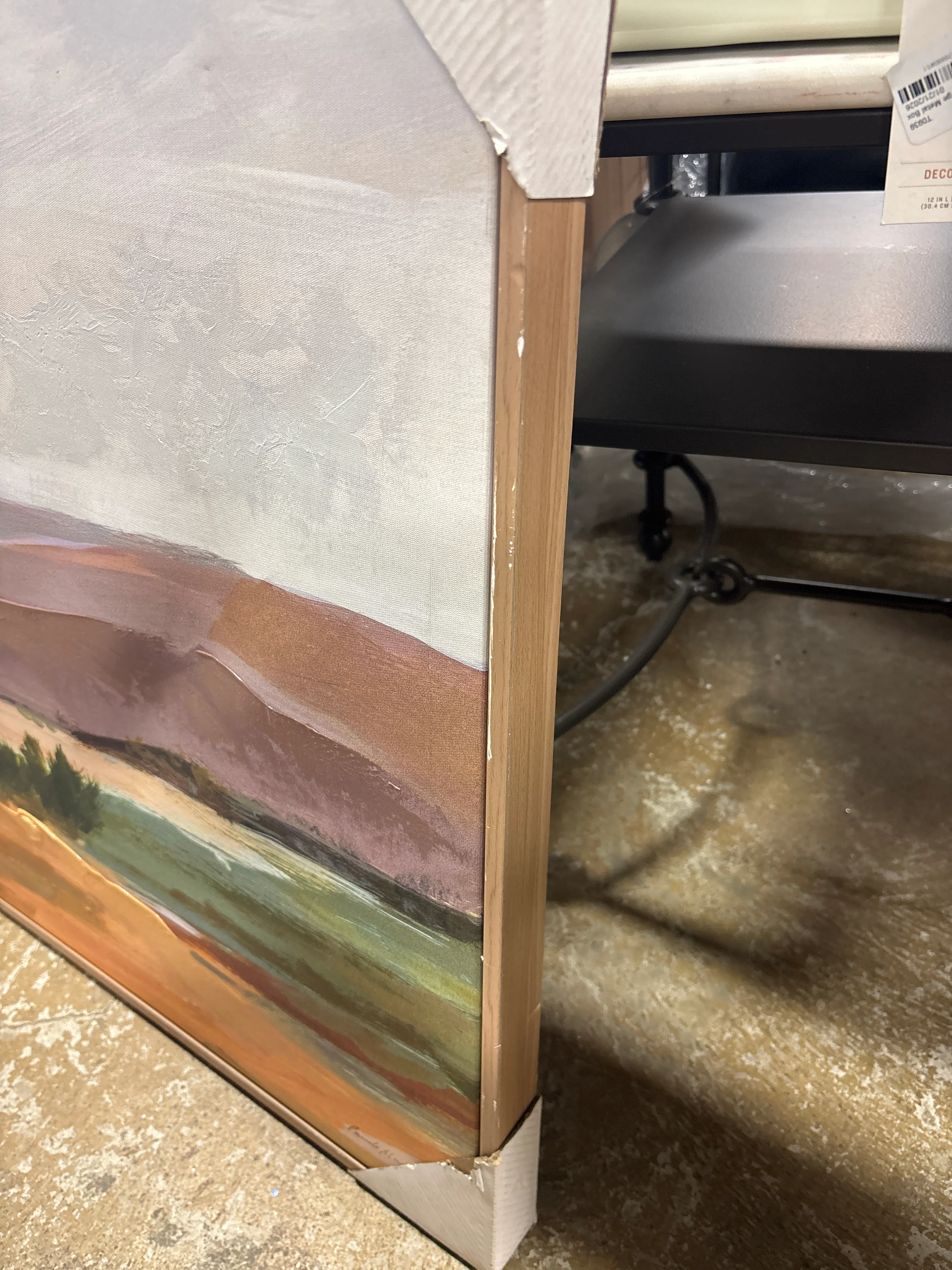 30 x 24 Landscape Framed Canvas Natural SHOWROOM ITEM - Image 5
