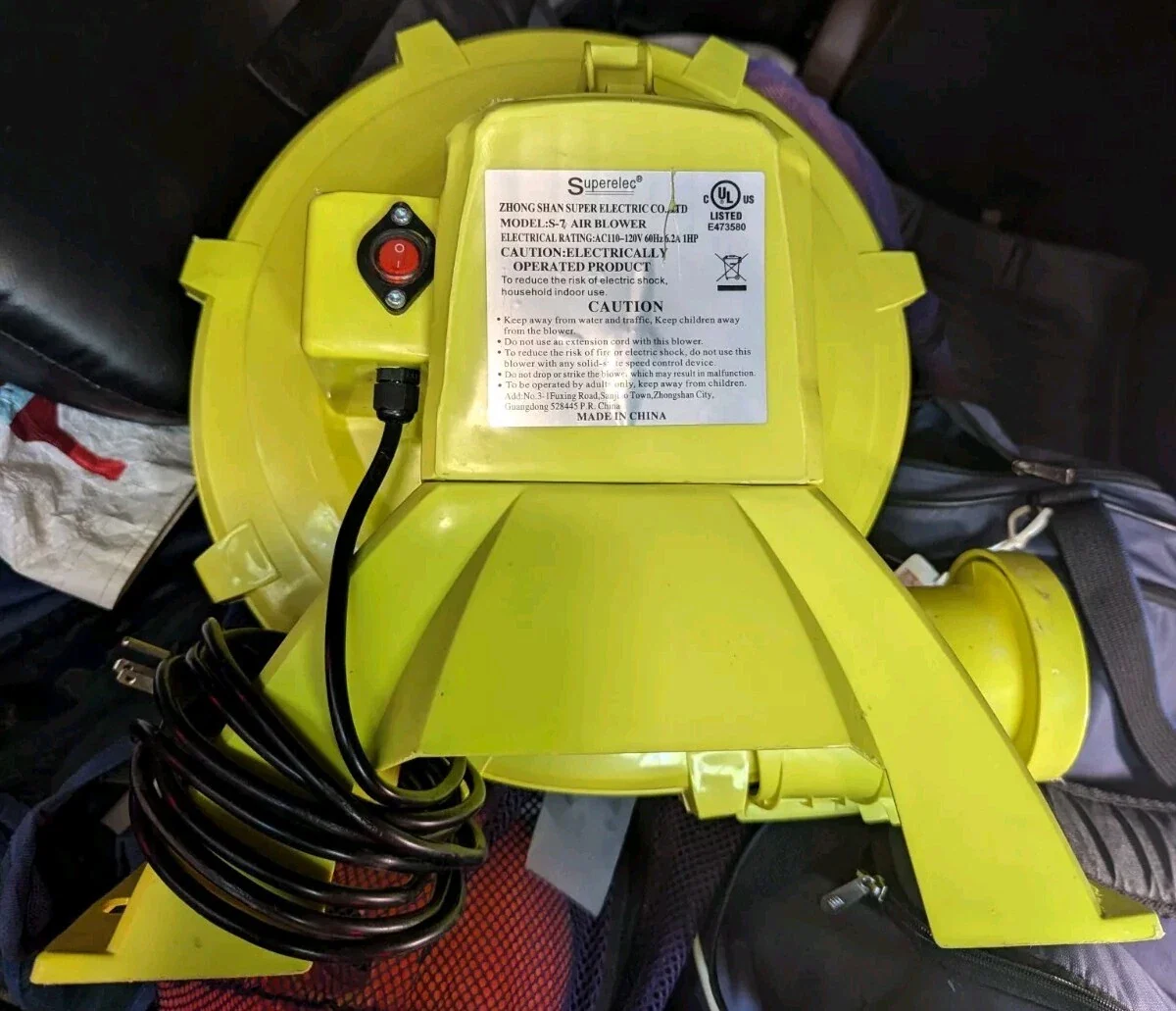 Large Bounce House Inflatable Air Blower Fan, - Image 2