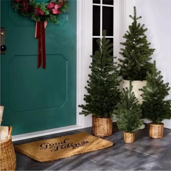 Large Pine Artificial Tree in Basket, final cut - Image 4