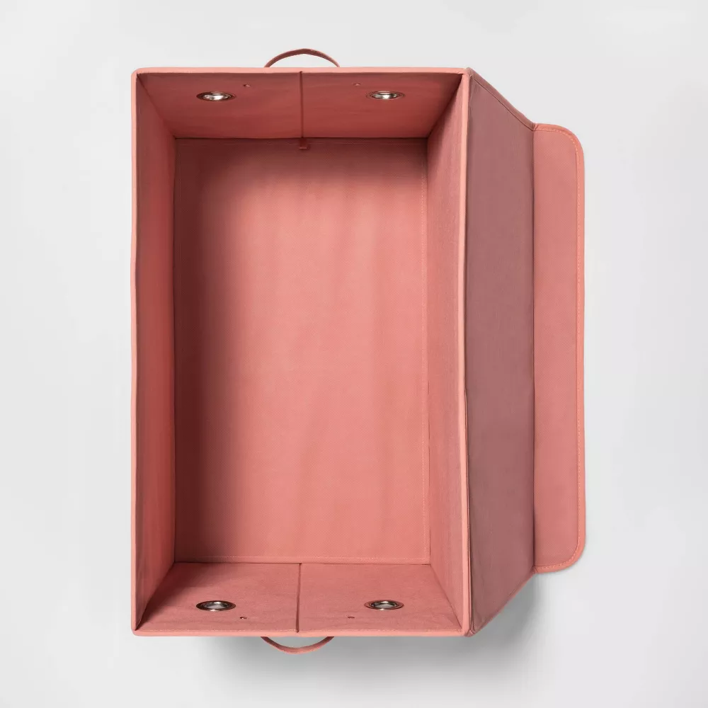 Large Rectangle Dot Kids' Storage Bin Rose Pink - Image 2