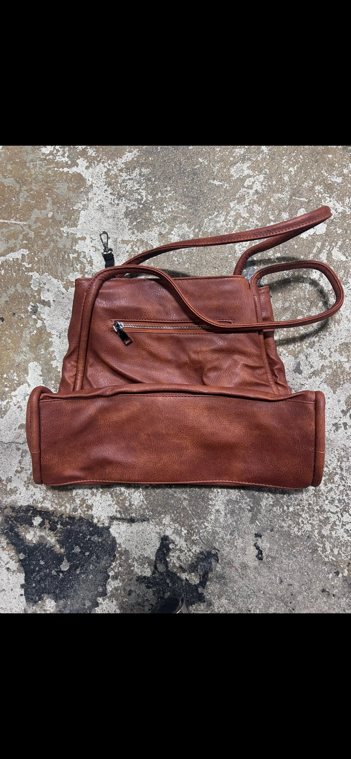 Large Tote Bag for Women Work with Zipper Vegan Leather Ladies - Image 6