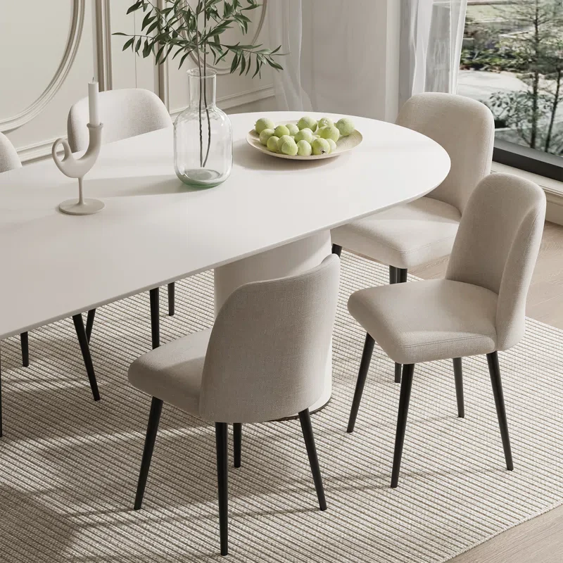 Lariel Dining Chairs with Metal Legs (Set of 2) - Image 3