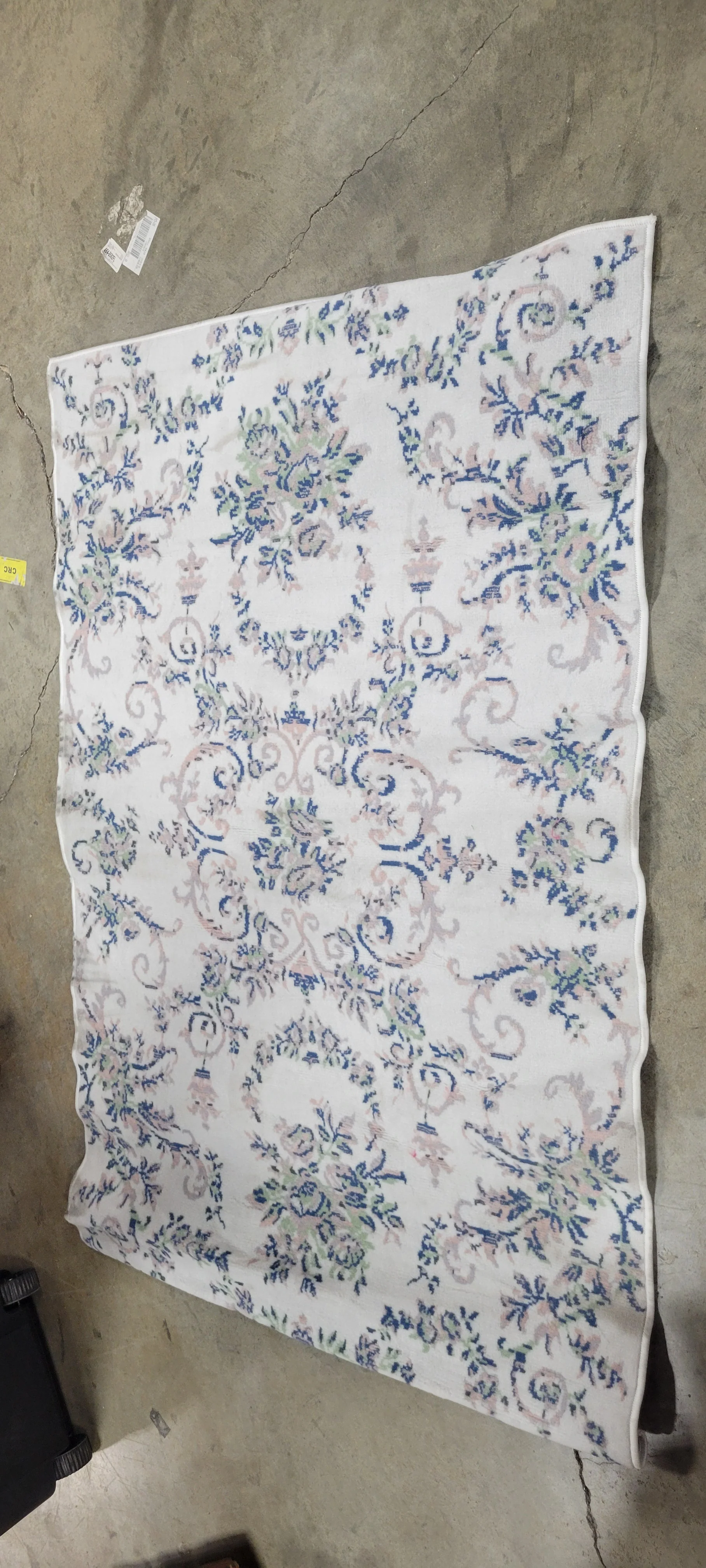 Lattice Border Floral Woven Area Rug Cream 4'x6' - Image 8
