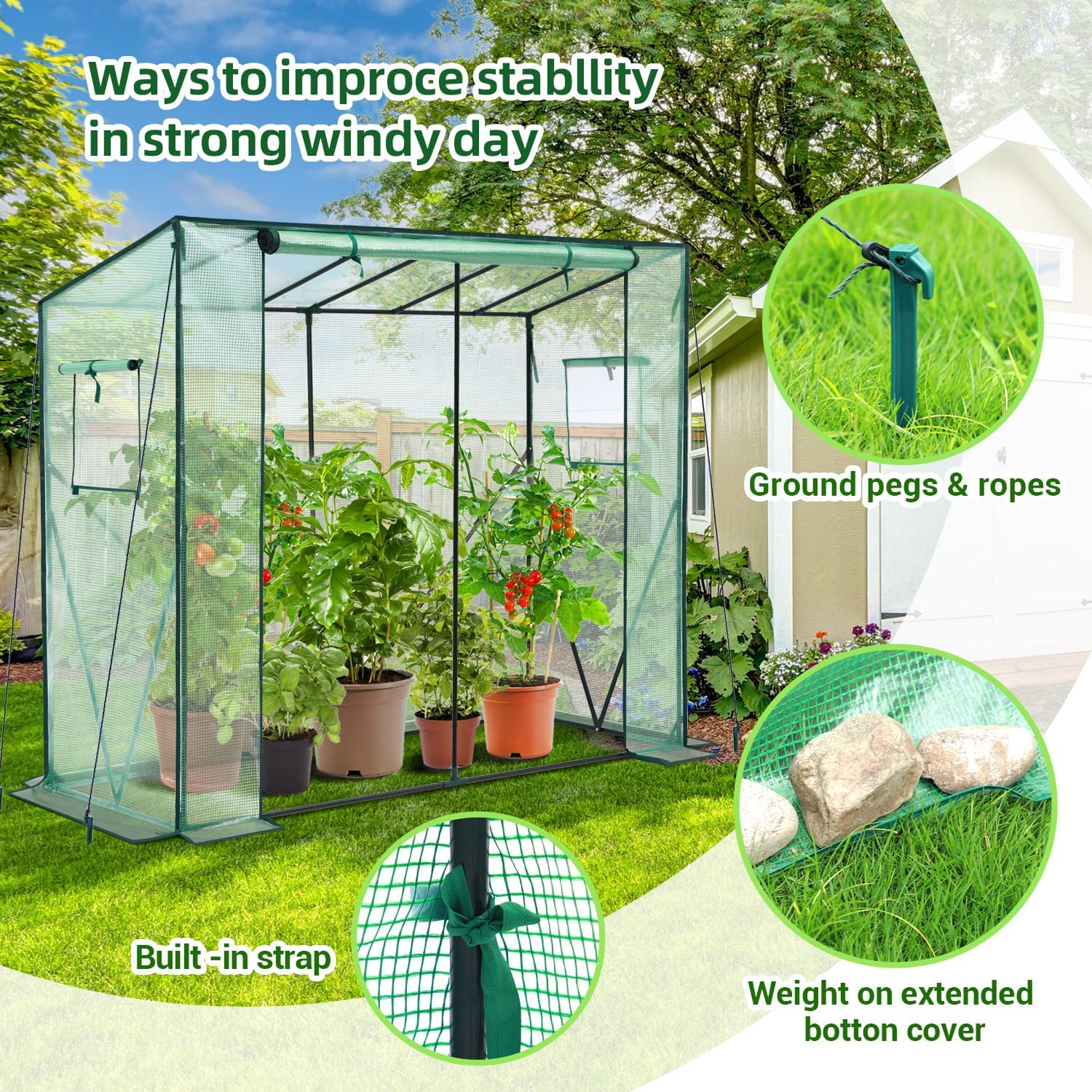Lean to Greenhouse for Outdoors - Image 3