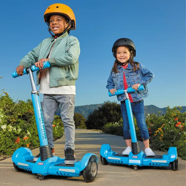 Lean to Turn Electric Scooter - Blue - Image 5