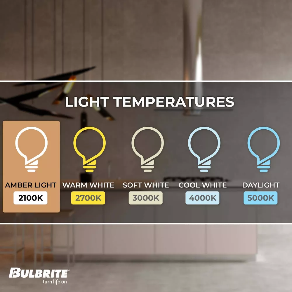 3pk 5W LED Filament Antique Light Bulbs Clear: Dimmable, 100W Equivalent, E26 Base - Image 2