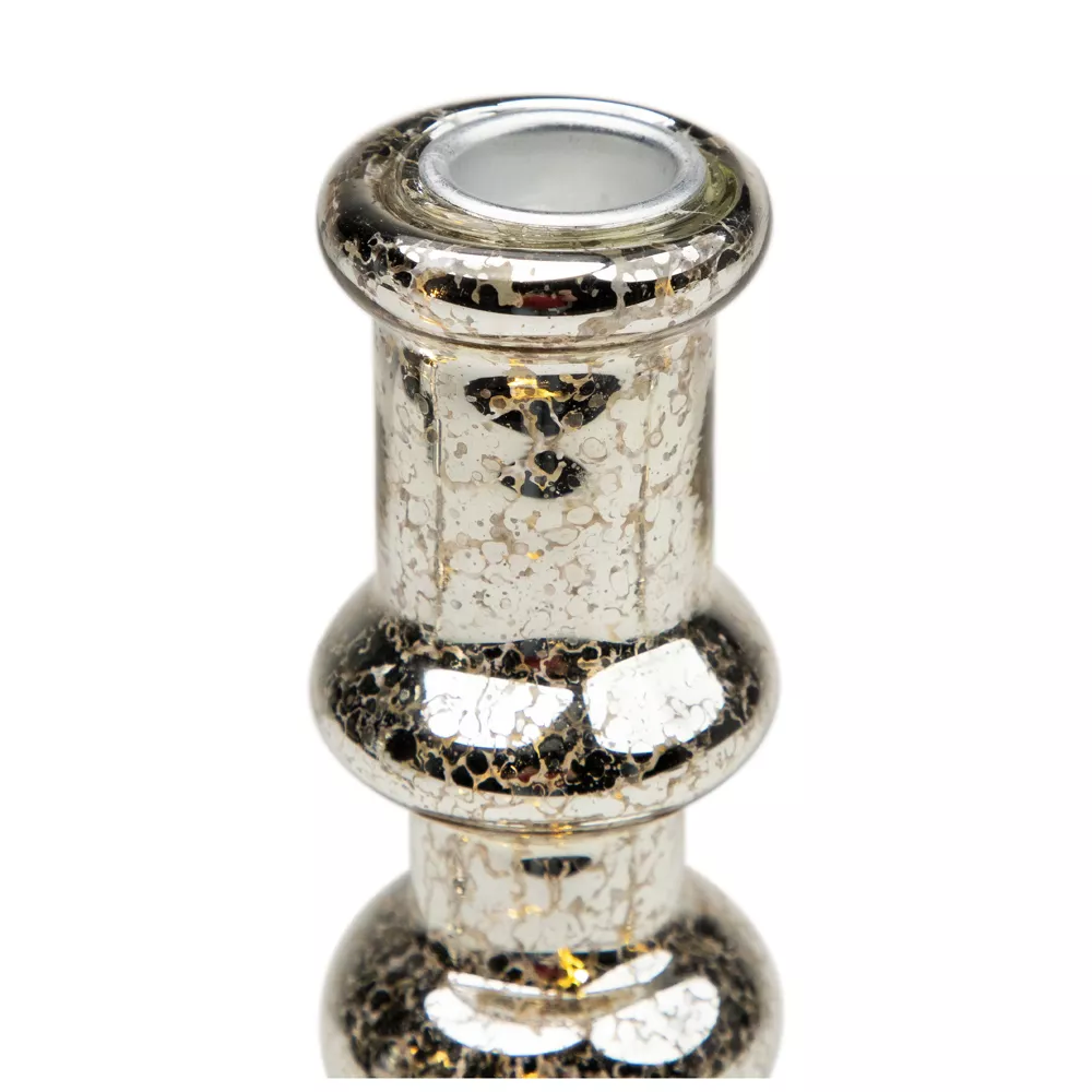 LED Lighted Golden Sparkles Taper Candle Holders - Set of 3, - Image 2