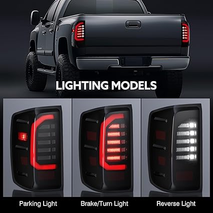 LED Tail Lights Compatible with 2014-2018 Chevy Silverado 1500 2019 Silverado 1500 LD 2016-2019 Chevy 2500 HD 3500 HD 2016-2019 GMC Sierra 3500 HD - Image 2