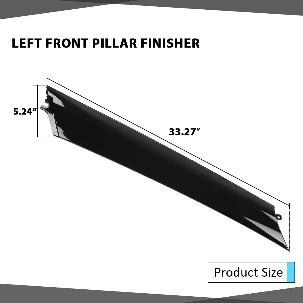 Left Front Pillar Finisher Windshield Trim - Image 3
