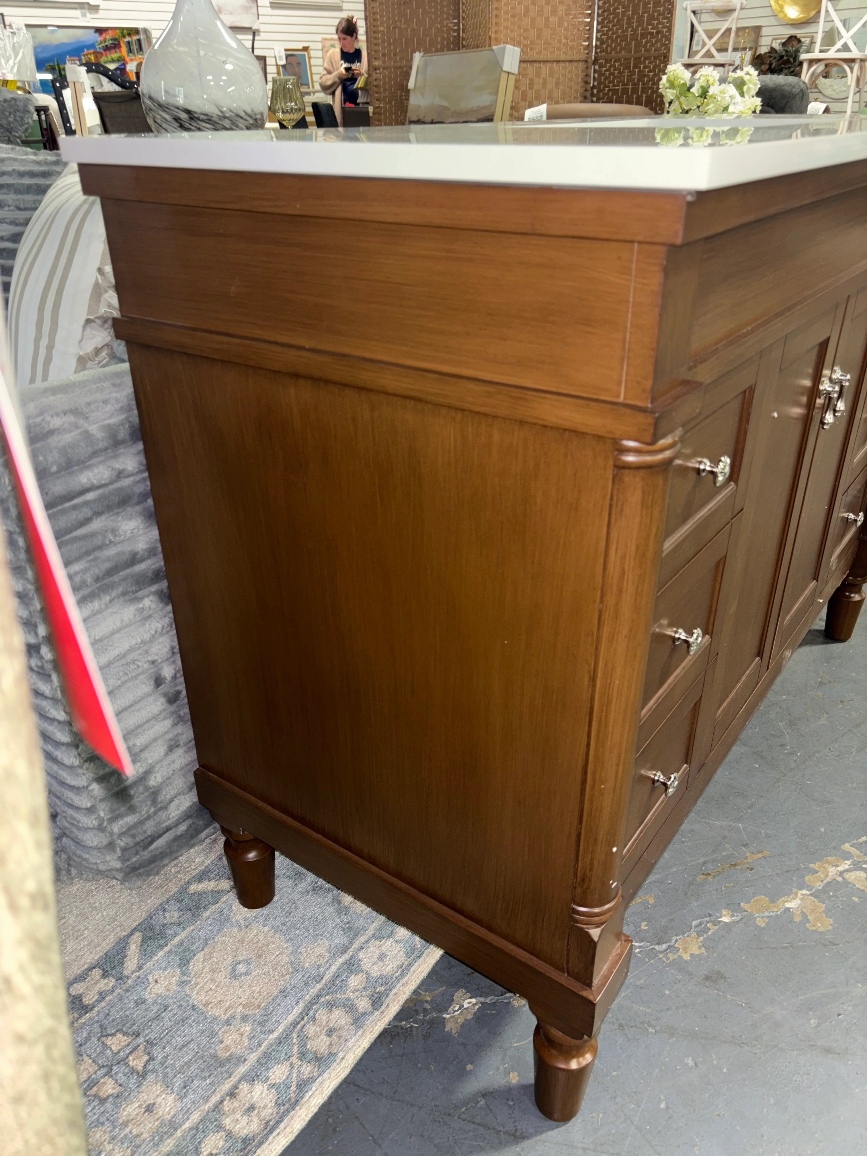Lexington 48'' Single Bathroom Vanity with Marble Top SHOWROOM ITEM - Image 4