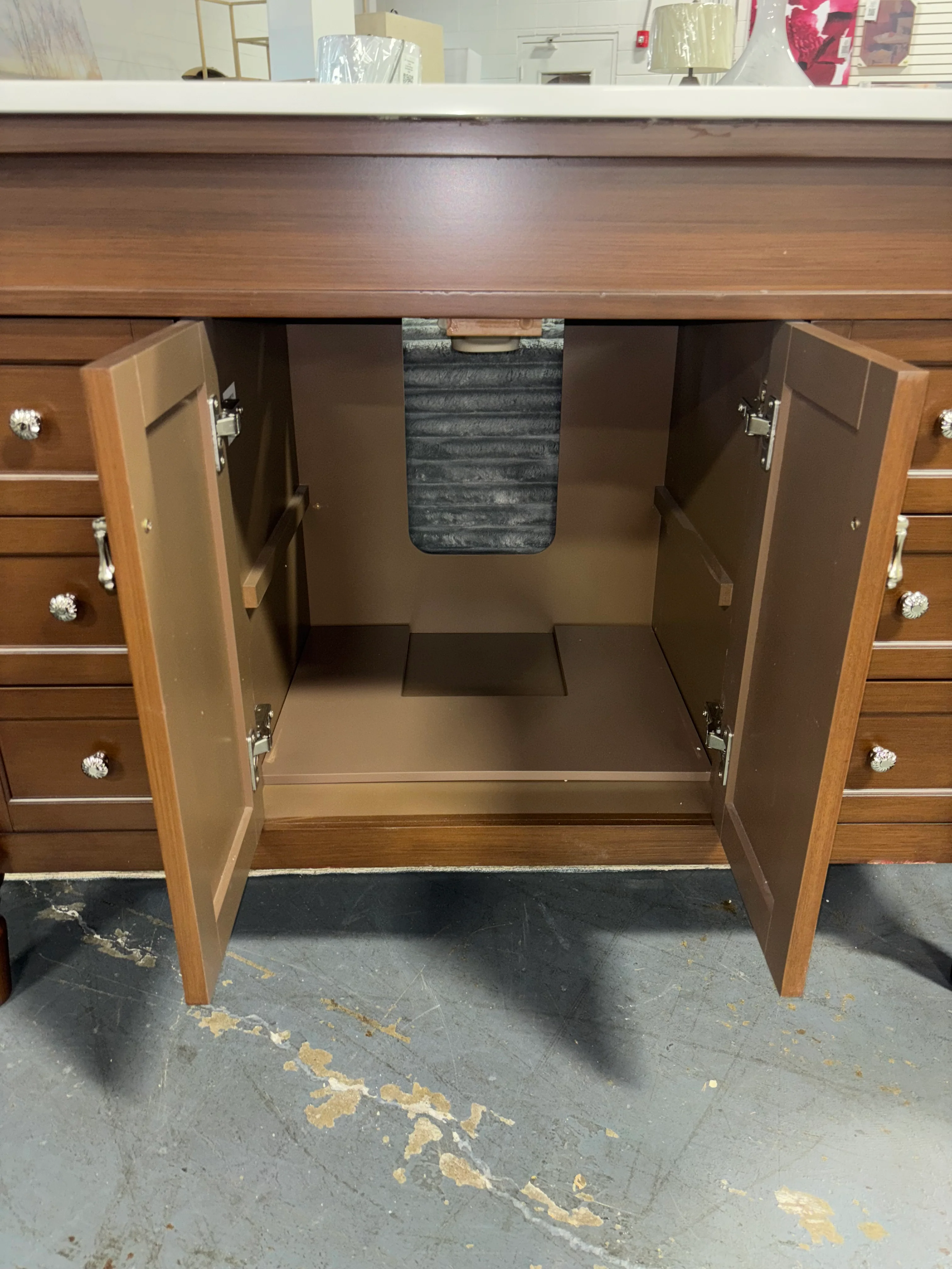 Lexington 48'' Single Bathroom Vanity with Marble Top SHOWROOM ITEM - Image 7