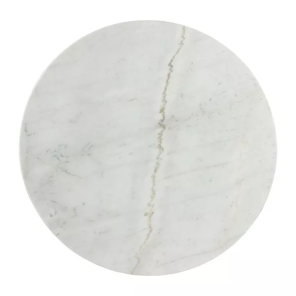 Liam Round Dining Table White - Marble Top, Natural Base, Seats 4 - Image 3