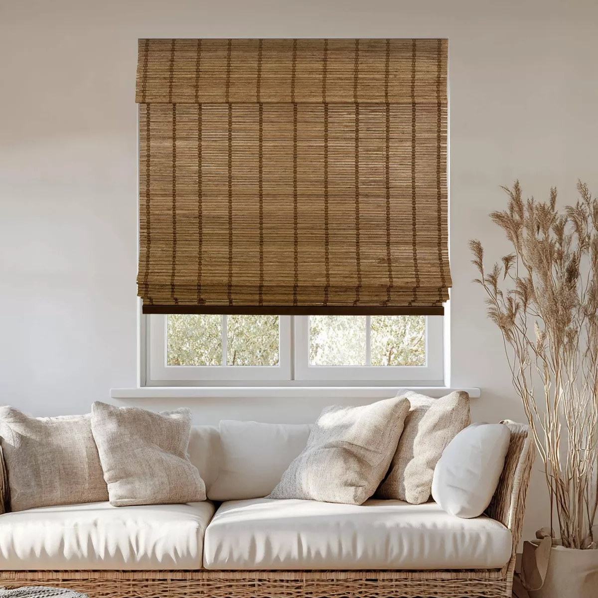 Light Filtering Bamboo Roman Shade - Image 2