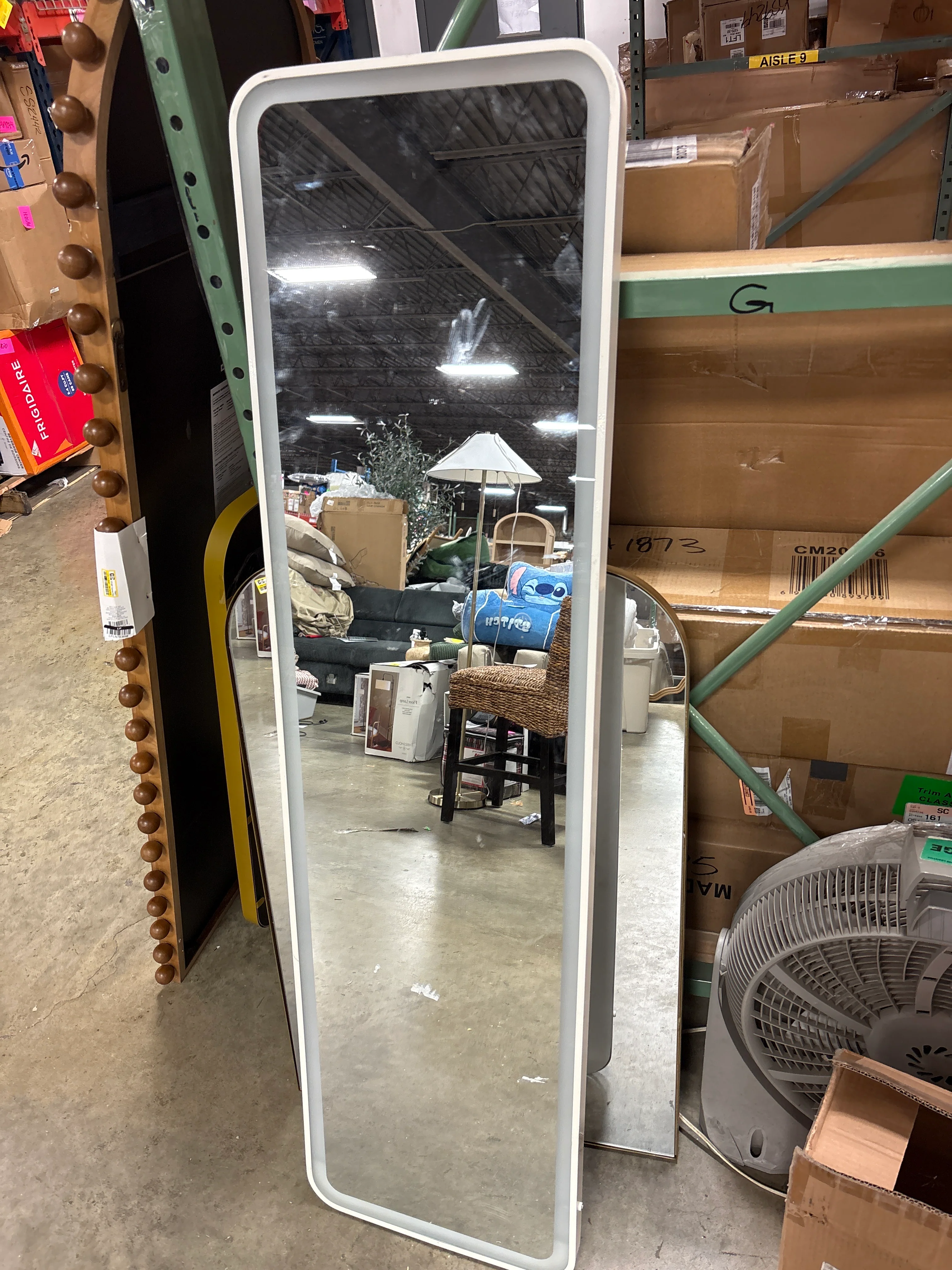 Lighted Full Length Mirror with Tech Integration - Room Essentials™ SHOWROOM ITEM - Image 2