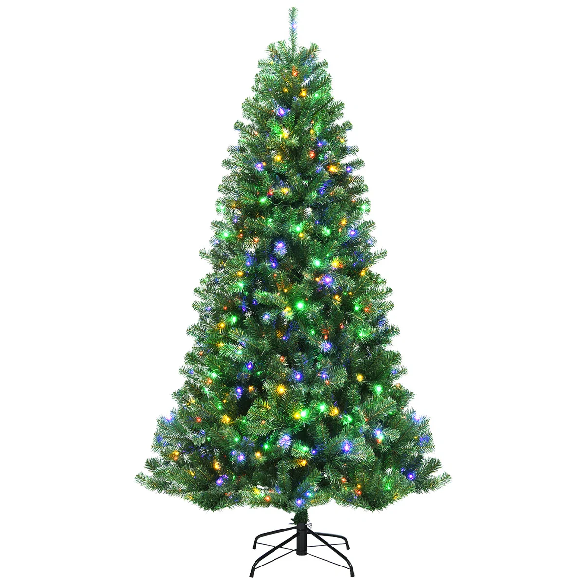 Lighted Pine Christmas Tree