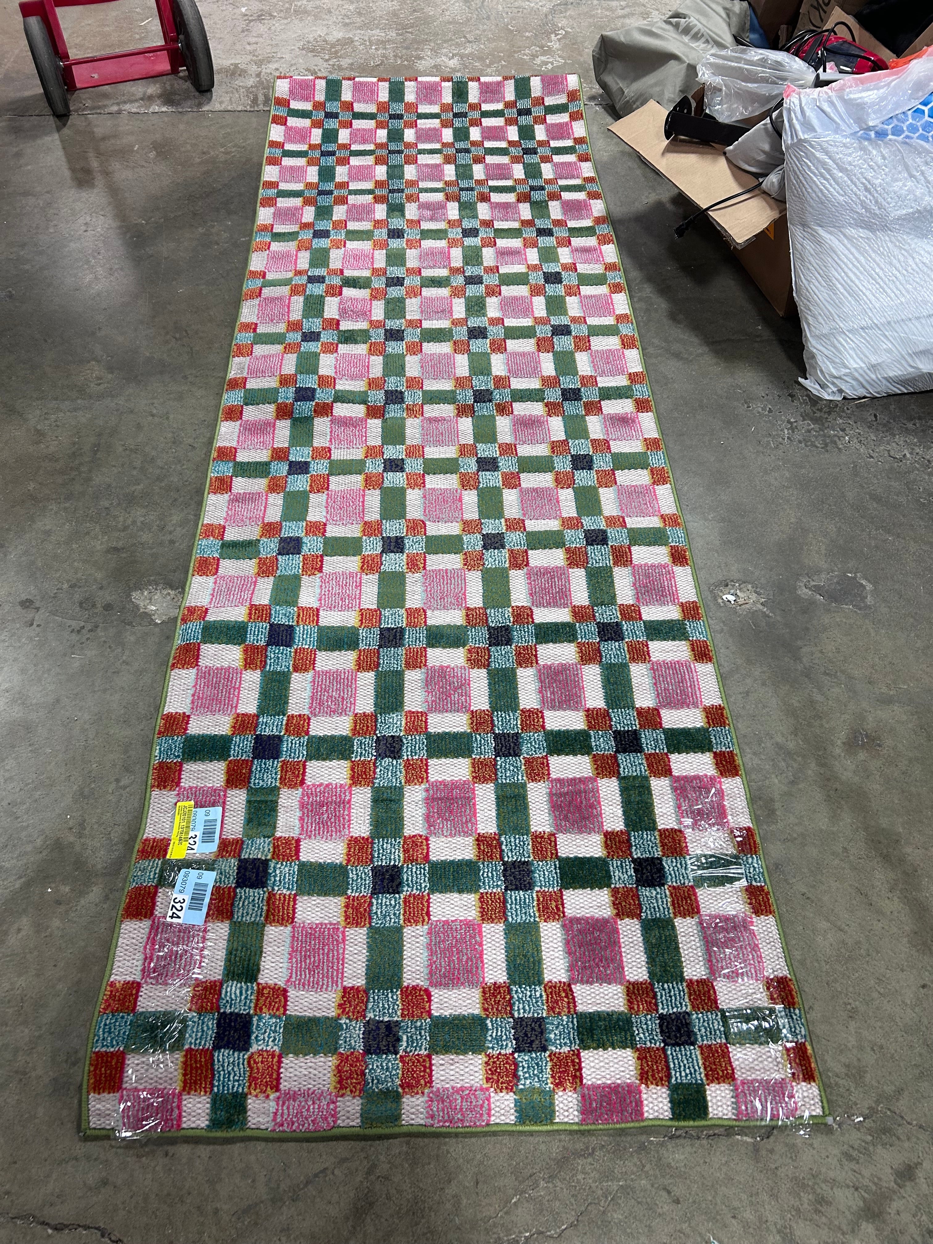 Lindsey Geometric Multicolor Area Rug - 3x10 Runner, - Image 6