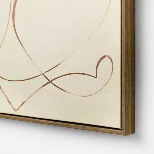Line Abstract Framed Canvas Wall Art - Image 2
