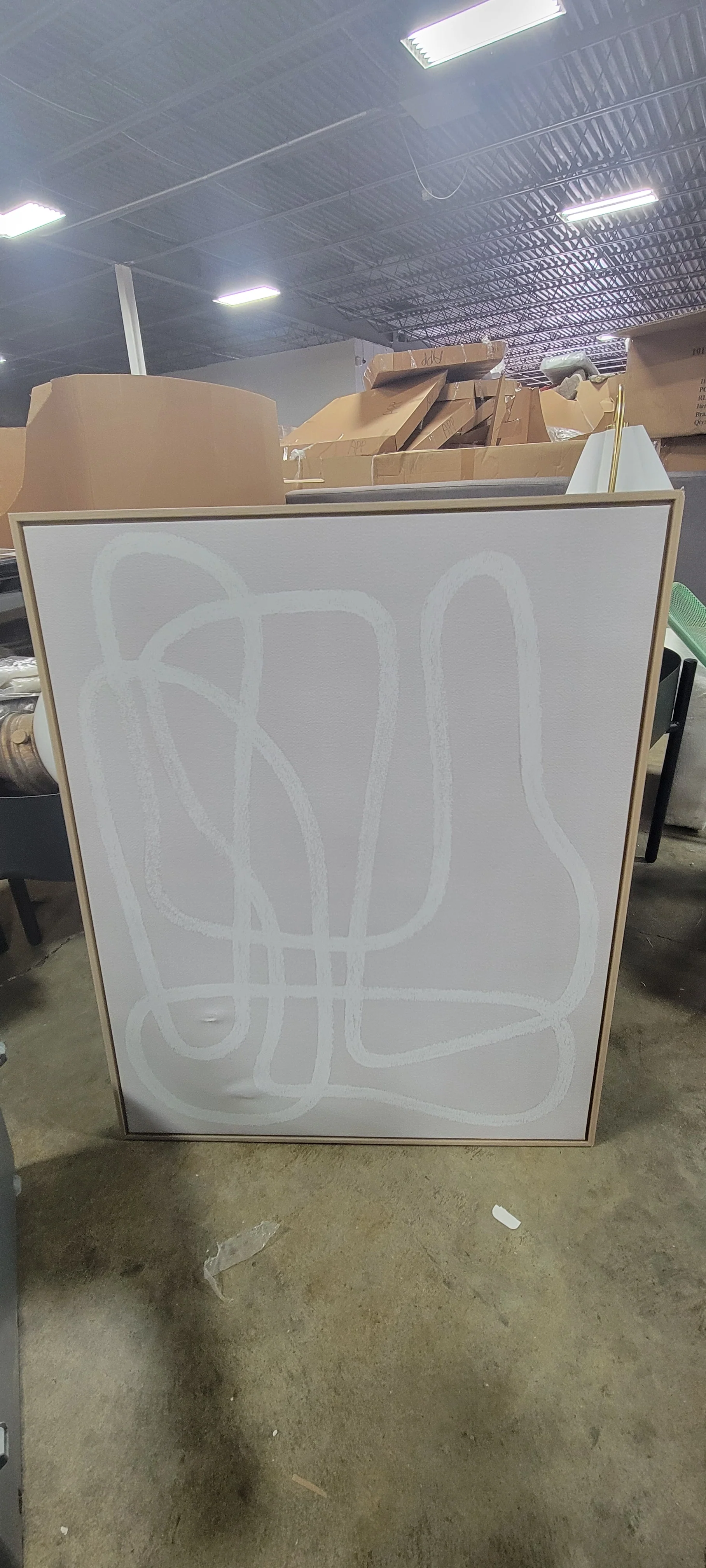 Line Drawing Wall Canvases Gray/White - Image 6