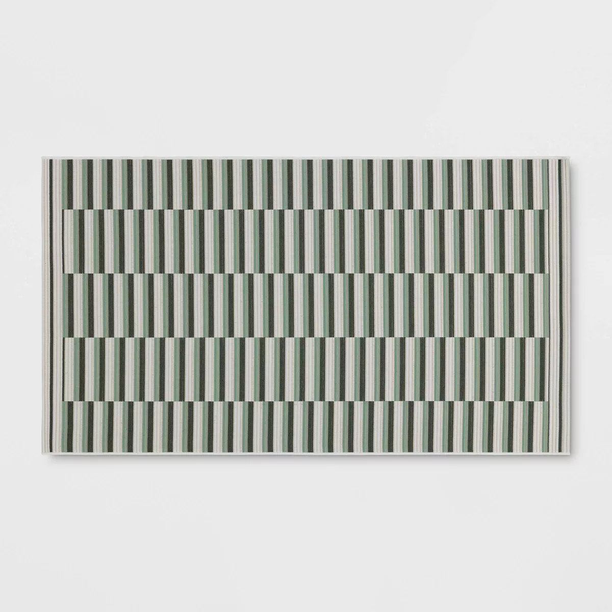 Linear Geo Outdoor Area Rug 3'11"x5'5"