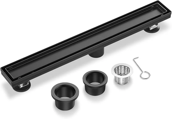Linear Shower Drain Matte Black