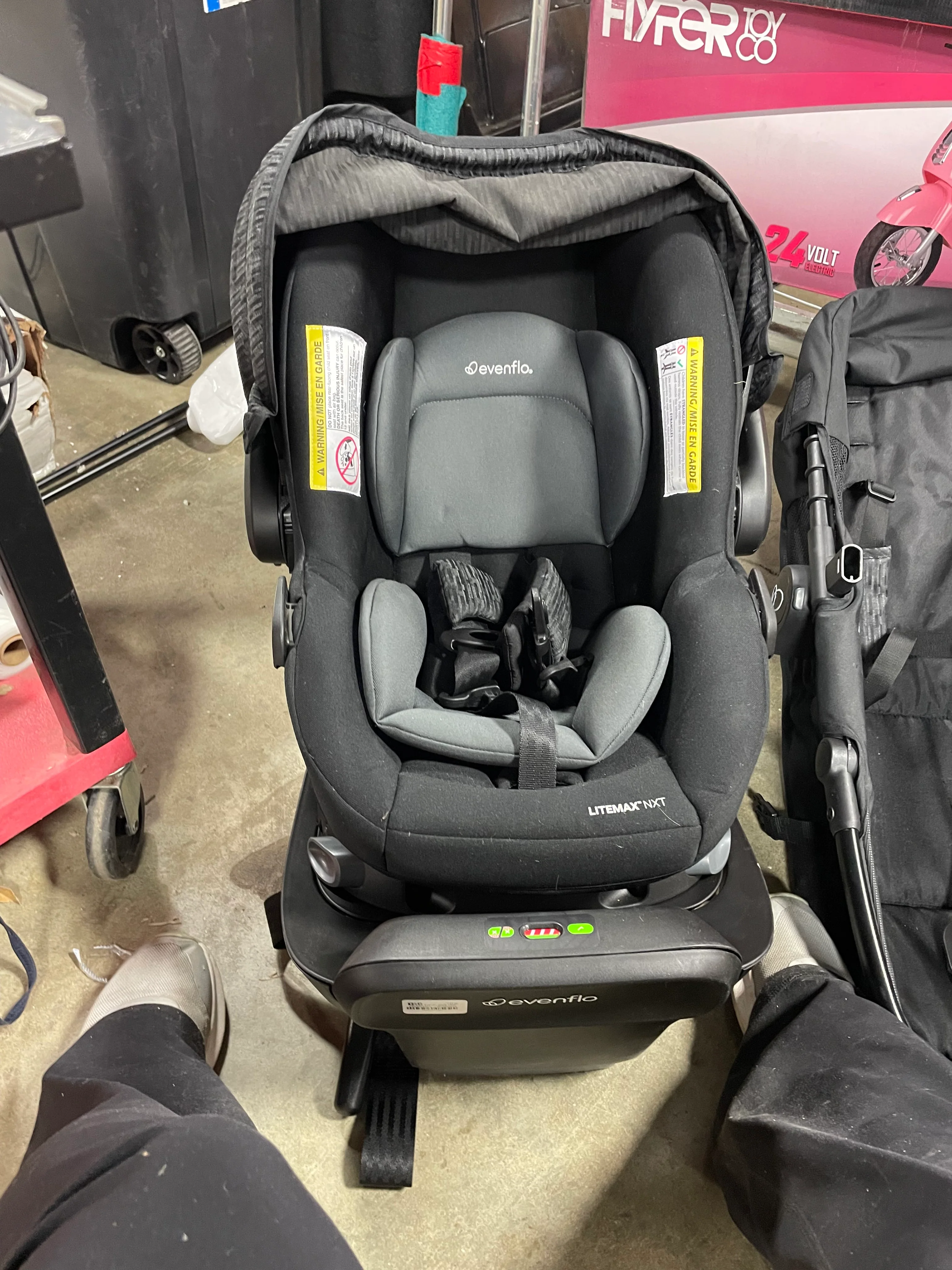LiteMax NXT Infant Car Seat with SensorSafe (Anchor Gray) - Image 6