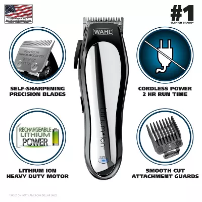 Lithium Ion Pro Haircutting Kit with Rechargeable Cordless Hair Clipper and Battery Touch Up Hair Trimmer - Image 3