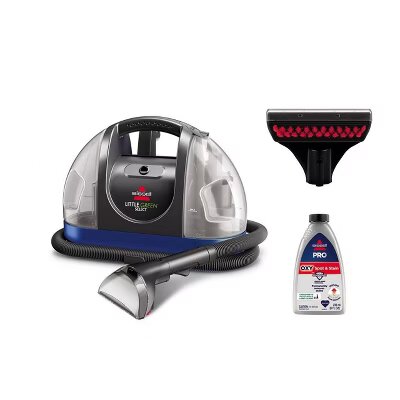 Little Green Portable Carpet Cleaner Cleaning Path Blue