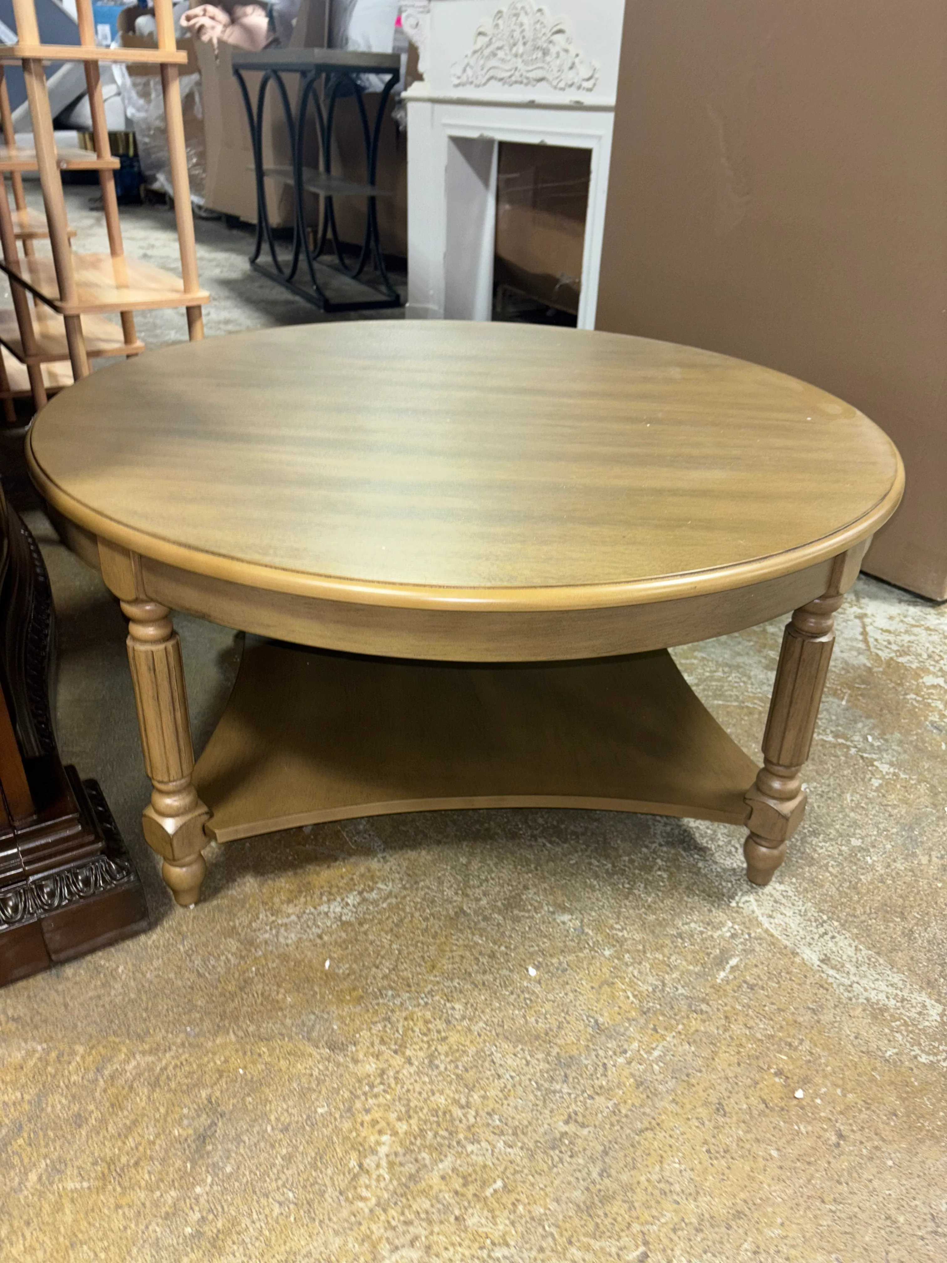 Locke Solid Wood Single Coffee Table Antique Oak SHOWROOM ITEM - Image 2