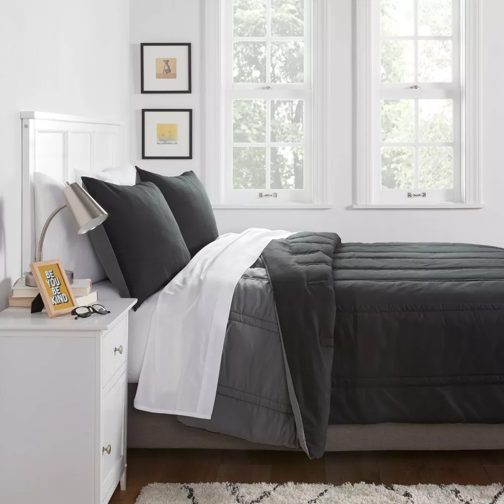 Lofty Microfiber Comforter - Twin/Twin Extra Long - Image 2
